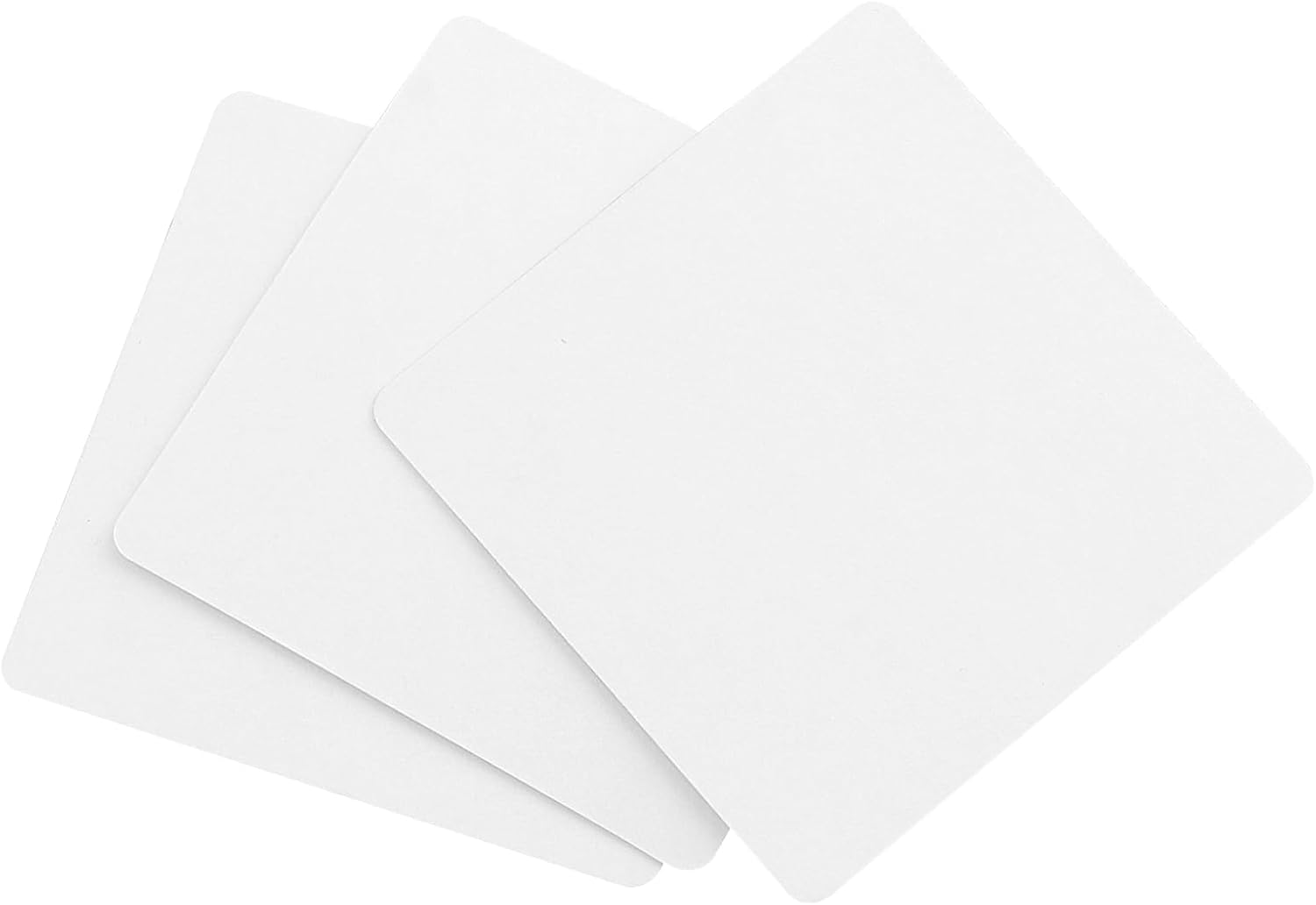 Paper Coasters, 500 PCS 4 Inch Square Cardboard Coasters, Paper Bar Coaster Bulk for Arts, Wedding, White