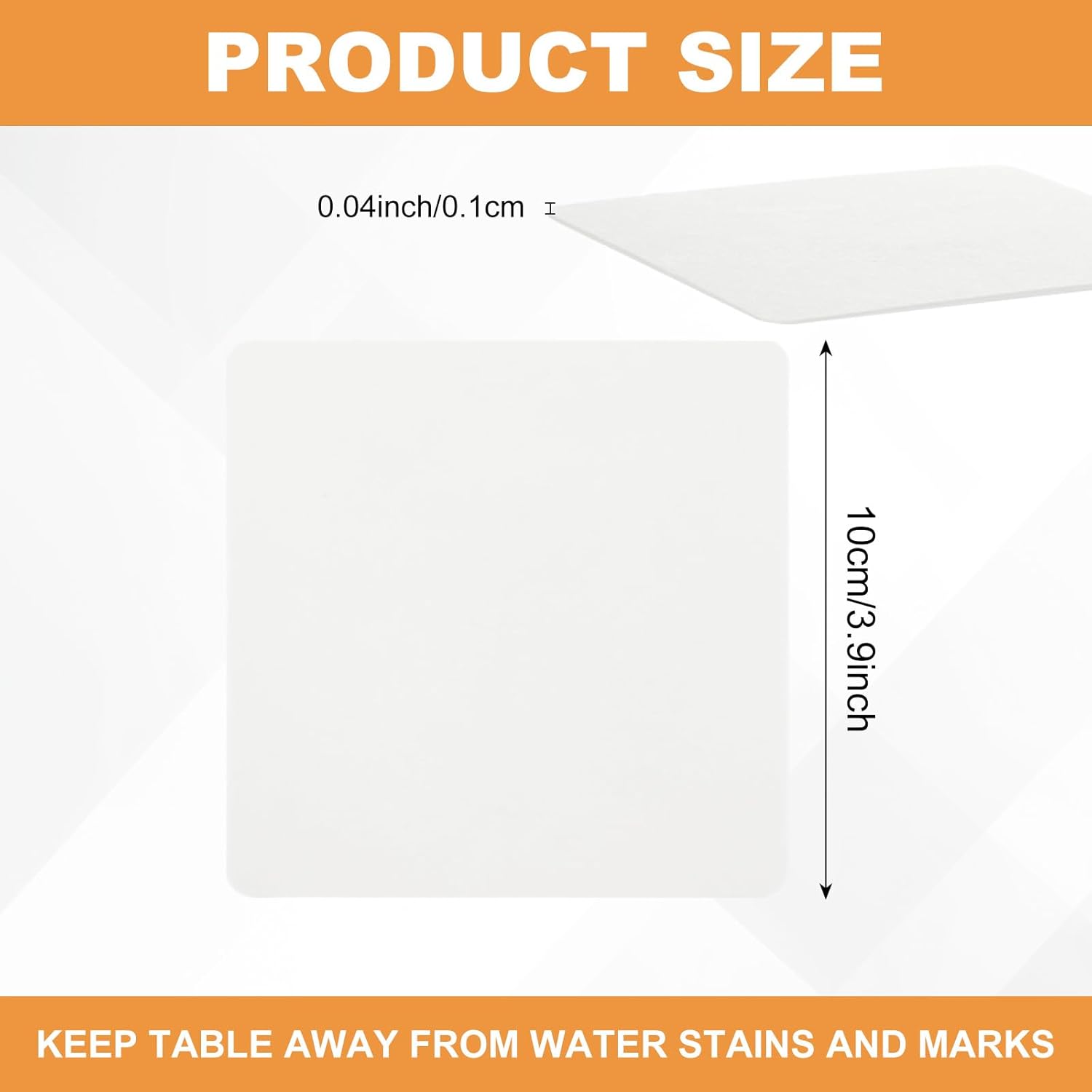 300 Pcs Paper Coasters, 4 Inch Cardboard Coasters, White Disposable Coaster for Coffee Table, Kitchen Home Office Decor, DIY, Banquet, Gift