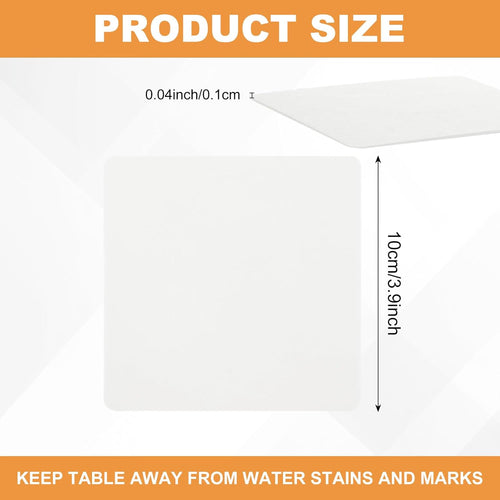 300 Pcs Paper Coasters, 4 Inch Cardboard Coasters, White Disposable Coaster for Coffee Table, Kitchen Home Office Decor, DIY, Banquet, Gift