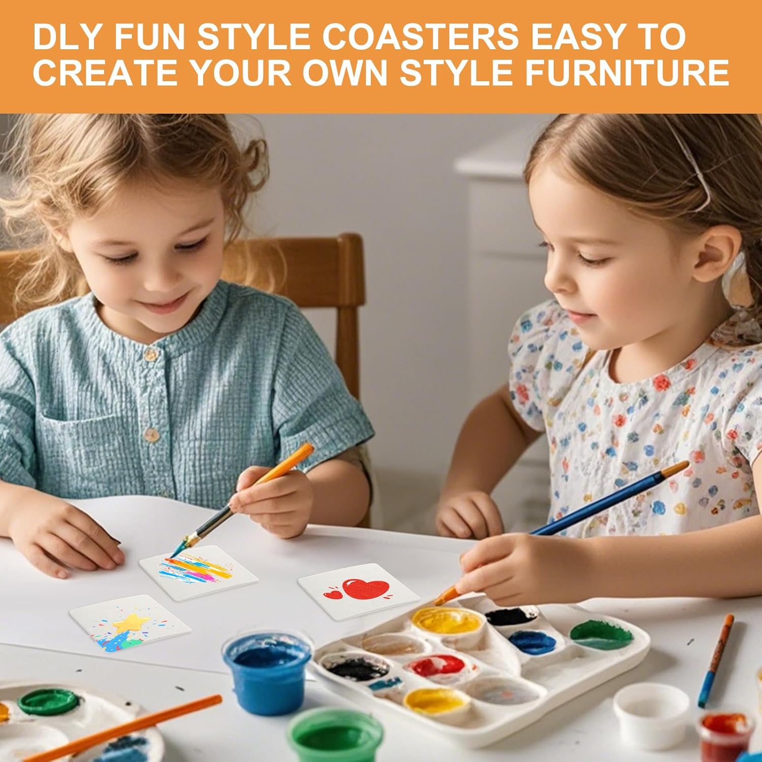 300 Pcs Paper Coasters, 4 Inch Cardboard Coasters, White Disposable Coaster for Coffee Table, Kitchen Home Office Decor, DIY, Banquet, Gift